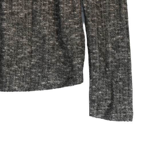 NEW Maurices Sweater Womens Small Gray Off Shoulder Soft Girl Boho Casual Cozy - Picture 4 of 9